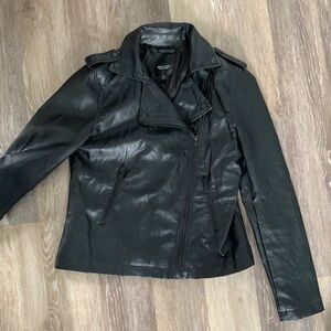Vera Wang Vegan Leather Jacket XS.